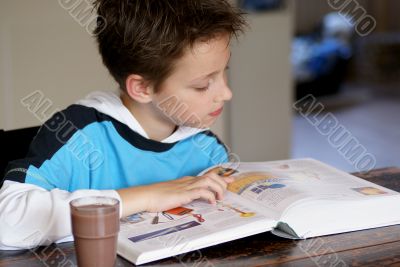 Boy reading. Boy reading.