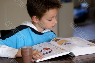 Boy reading. Boy reading.