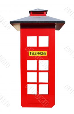 Classic red telephone box