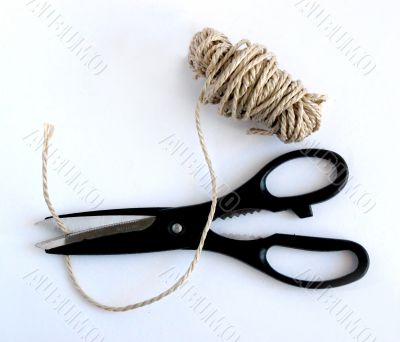 scissors and cord scissors and cord