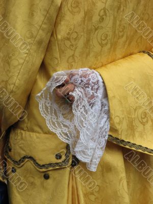 yellow historical costume