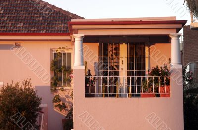 Town House Balcony In Morning Light