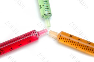 Colored Syringe