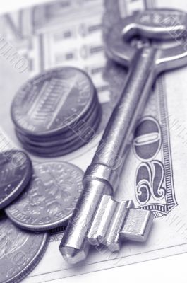 Key and money