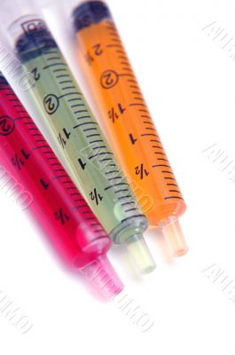 Colored Syringe