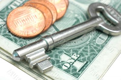 Key and money