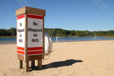 No Life Gaurd on Duty No Life Gaurd on Duty
