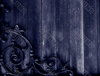 grunge wood and iron background