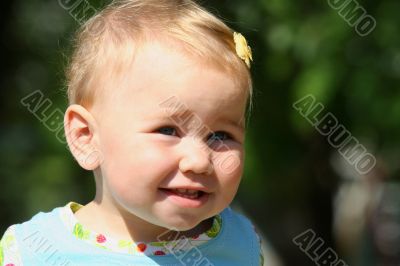 Little girl smiling