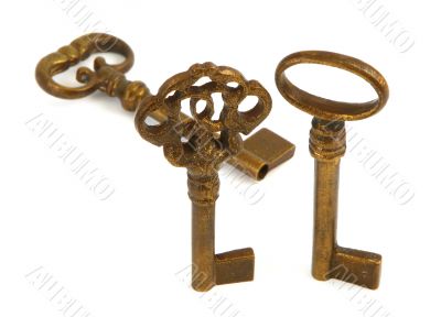 ornamented old keys