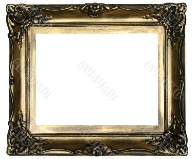 antique frame on white