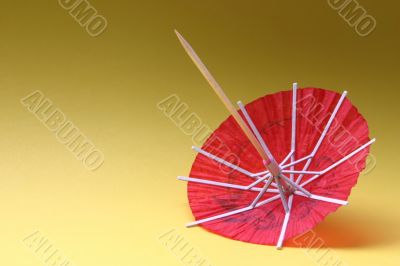 colorful cocktail umbrella