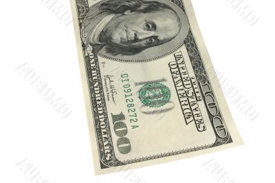 One hundred dollars - isolated One hundred dollars - isolated