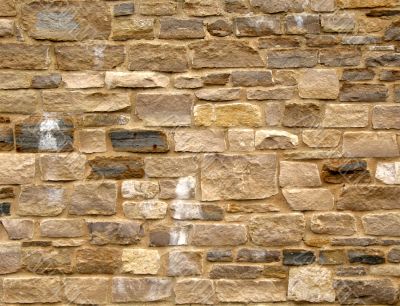 Purbeck stone wall