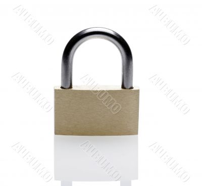 Closed Brass Padlock