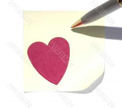 Post-It With A Heart