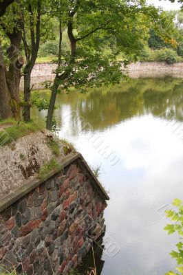 5 fort, ditch with the water