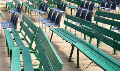 outdoor empty seats