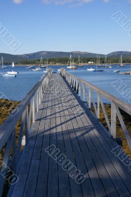 Pier leading out to harbor