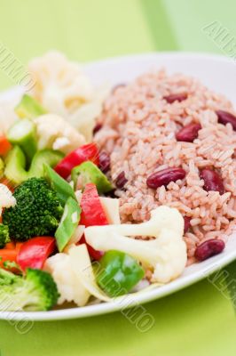 Caribbean Style Rice with Vegetables Caribbean Style Rice with Vegetables