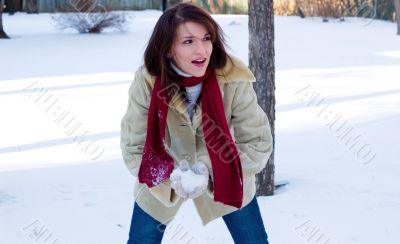 Snowball fight time Snowball fight time