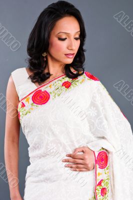 Beautiful woman in a sari