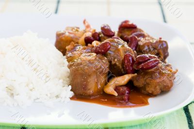 Oxtail Stew with Rice and Vegetables