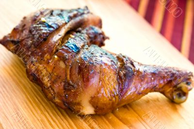 Grilled chicken leg