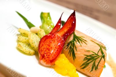 Steamed Salmon stuffed with Bok Choy Steamed Salmon stuffed with Bok Choy