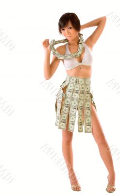 Wearing money