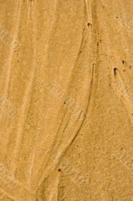 Structure from wet beach sand