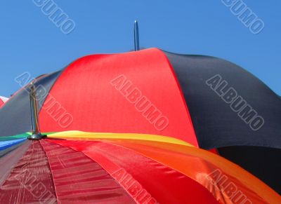 colourful summer umbrellas