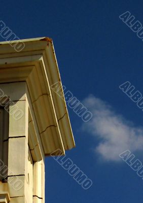 architectural feature against blue sky