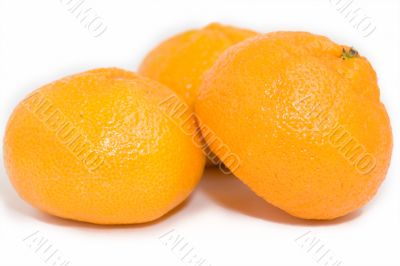 Three tangerines
