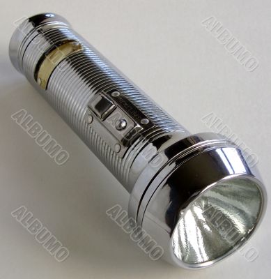 old style metal torch