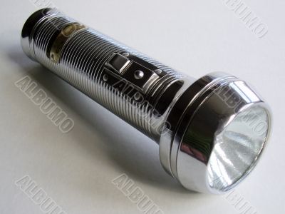 old fashioned metal torch