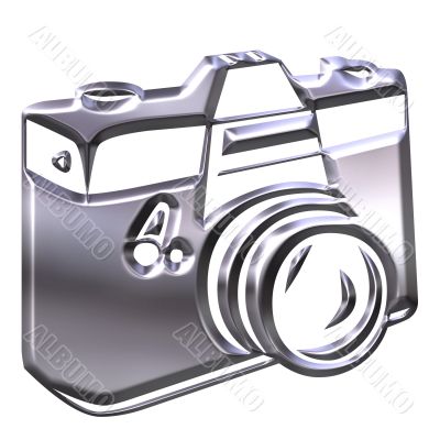 3D Silver Camera