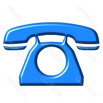 3D Azure Telephone