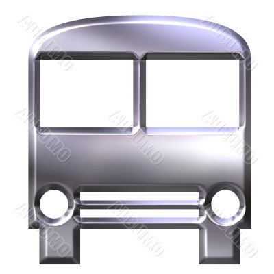 3D Silver Bus