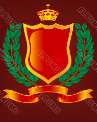 Heraldic escutcheon. The vector image.