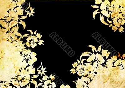 floral style backgrounds frame