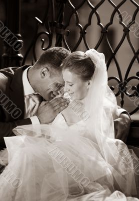 Newly-married couple