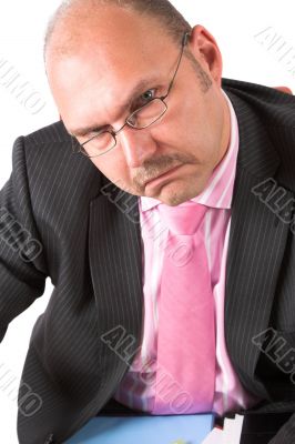 Unhappy businessman