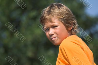 Young kid outdoors