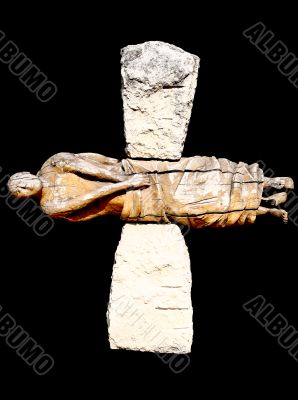 Sculpture of man, the abstraction