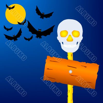 Holiday a Halloween. The vector image.