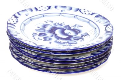Blue plates