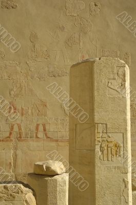 Pillar in temple of Hatchepsut