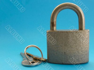 padlock and key