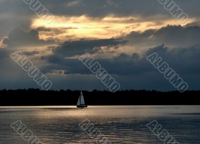 sailboat against the sky